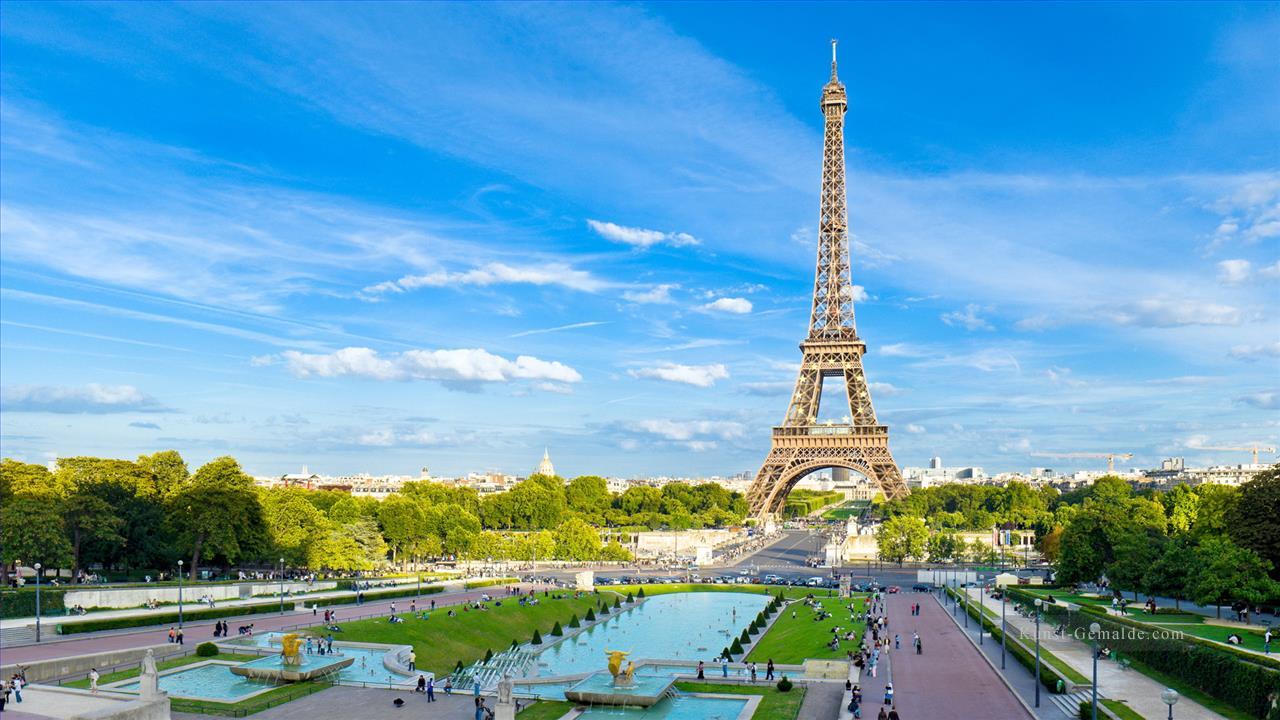 Eiffel Fotografie Ölgemälde